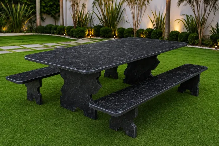 Vendo mesa de ardósia pra hoje barato completa