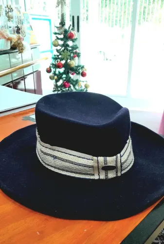 Chapéu Pralana Novo Feltro Azul Marinho
