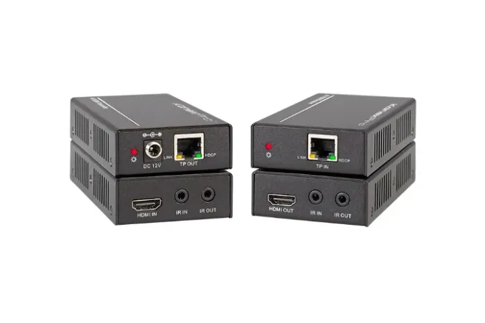 Extensor HDMI profissional 4K via cabo de rede - Kit completo TX + RX
