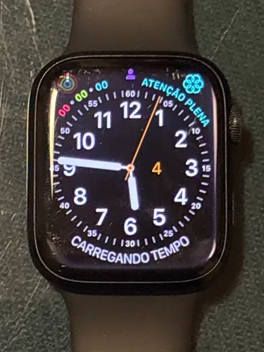 Apple Watch Series 8 GPS 45 mm Midnight + Caixa Original - Bateria 88%