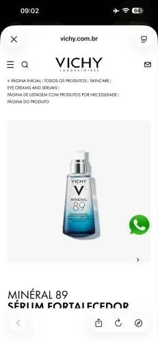 Vichy Minéral 89 50ml Original Lacrado - Novo