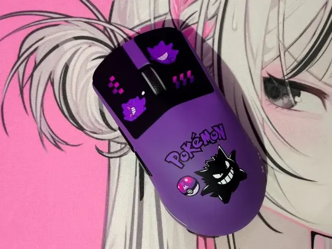 Mouse ROG Harpe Ace Aim Labs CUSTOM Pokemon Gengar