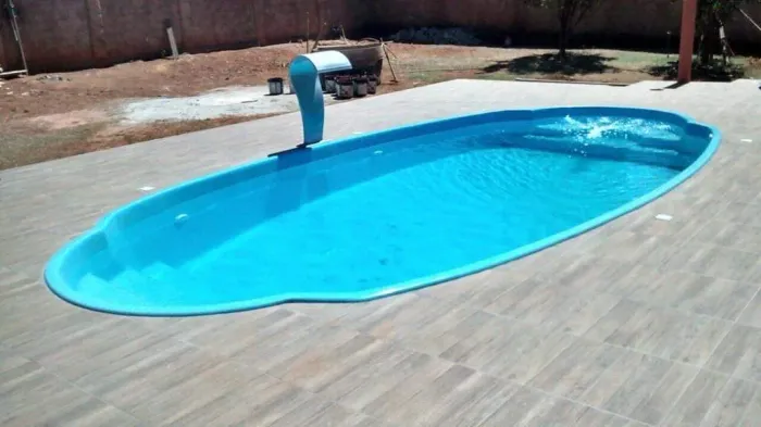 Piscina oval de fibraa de 6M