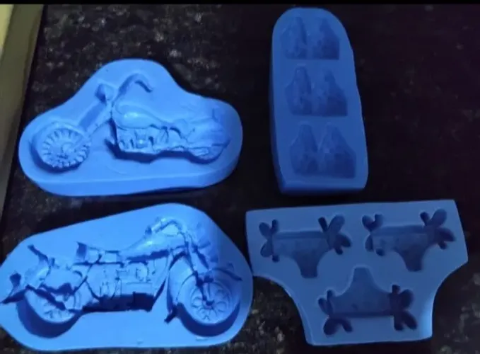 Moldes de silicone para sabonetes, velas ou biscuit
