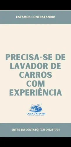Vaga de emprego. Entre em contato pelo número *