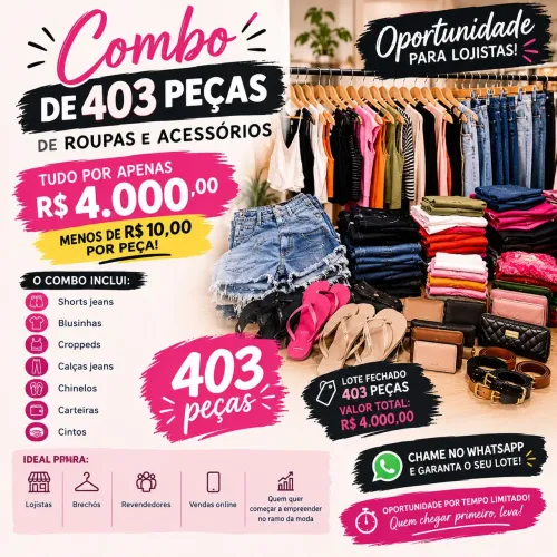 Combo de roupas novas