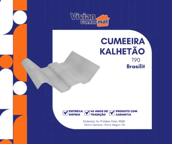 Cumeeira Kalhetão T90 Brasilit