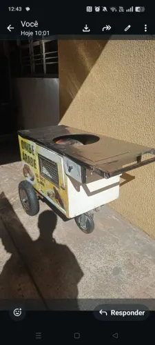 Carrinho de vender pastel 