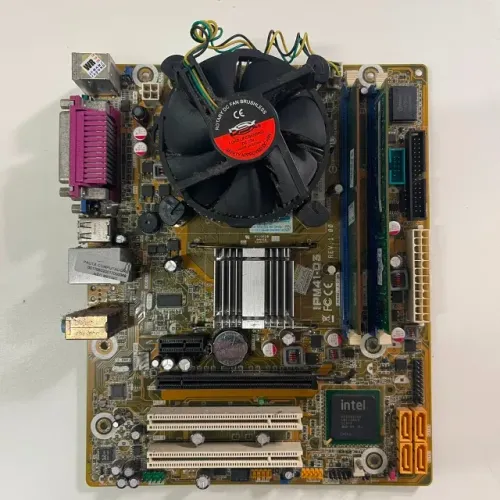 Lote / Kit 2 Placas-Mãe LGA 775 + Processadores (Xeon + Pentium) + Mem. RAM 4GB + Coolersl