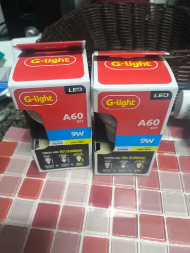 02 Lâmpadas de led A60 9w 6.500k G-light