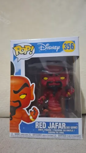 Boneco brinquedo colecionável Funko pop Disney Aladdin red Jafar 356