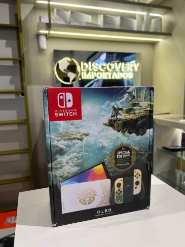NINTENDO SWITCH OLED ZELDA EDITION NOVO/LACRADO COM GARANTIA