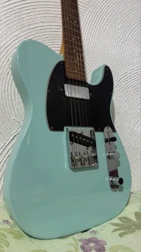 Guitarra Studebaker Telecaster Verde Água + Capa