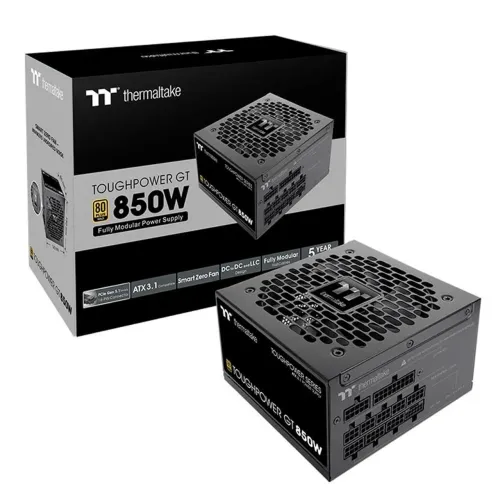 Fonte 80 Plus Gold PFC ativo PSU Thermaltake TT Toughpower GT 850W 80 Plus Gold ATX 3.1