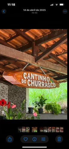 Placa Cantinho do Churrasco