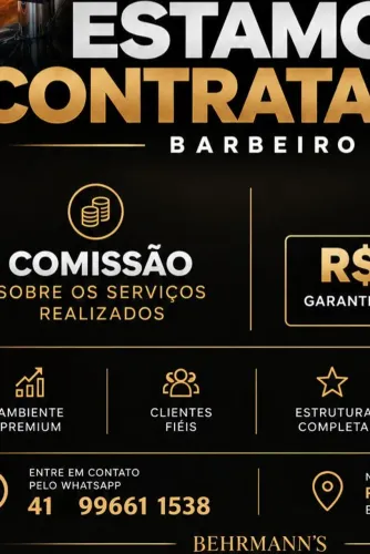 VAGA PARA BARBEIRO