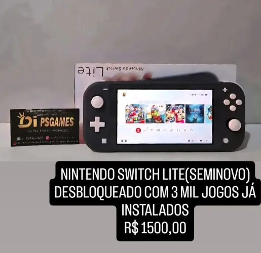 Nintendo Switch Lite Desbloqueado