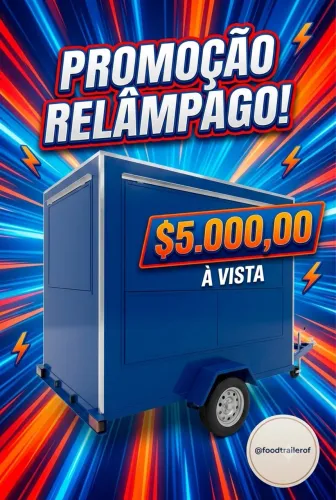 Trailer lanchonete promo relâmpago