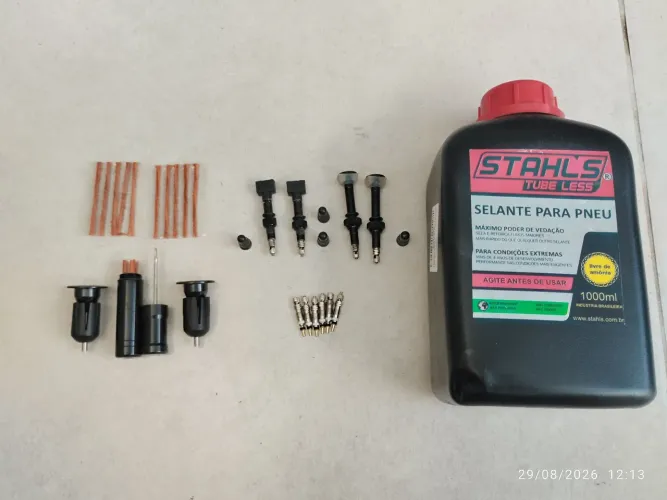 Kit de acessórios para tubeless bicicleta MTB, gravel, speed