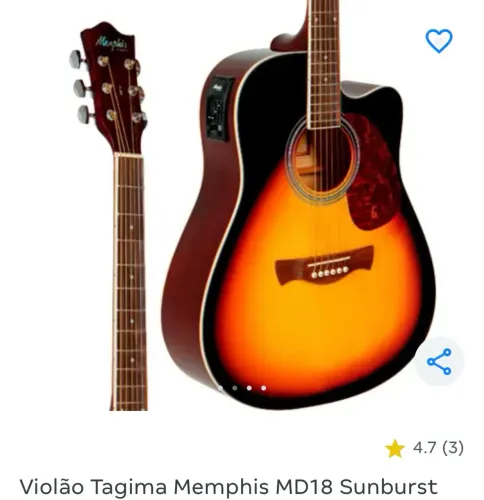 Violão Tagima Memphis MD18 Sunburst