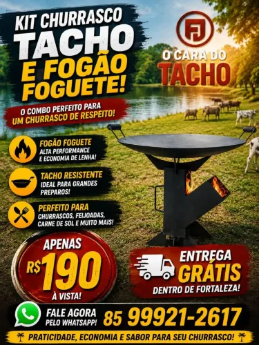 Tacho e fogão foguete.