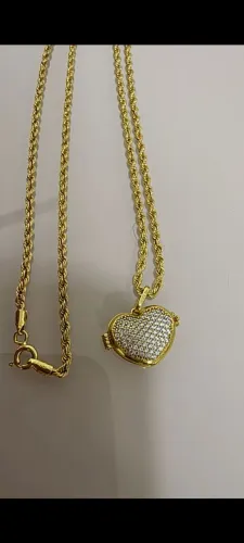 Cordão e pingente ouro 18k
