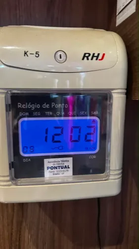 Relógio de ponto cartográfico