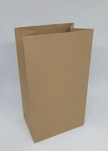 Saco Delivery Papel Kraft 110 gr. - Pequeno - 23 x 13 x 9 - pacote com 100 unidades