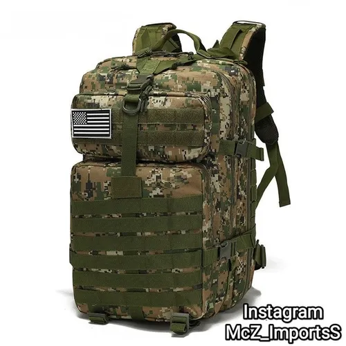 Mochila/Bolsa Militar 50L Nylon - Camuflada