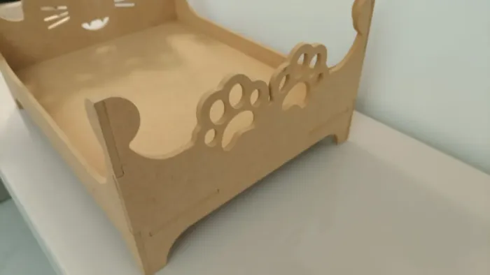 Cama de gato MDF para artesanato 