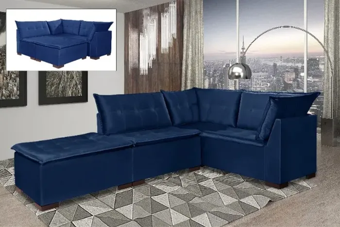 sala sofa de canto em L