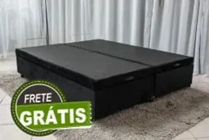 Frete Grátis! Base Baú Casal Bipartido
