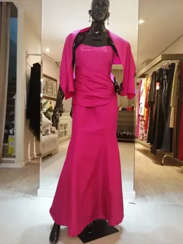 Vestido de festa longo Pink - M