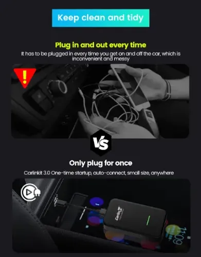 Carlinkit 3.0 Apple Carplay Adaptador de Carro
