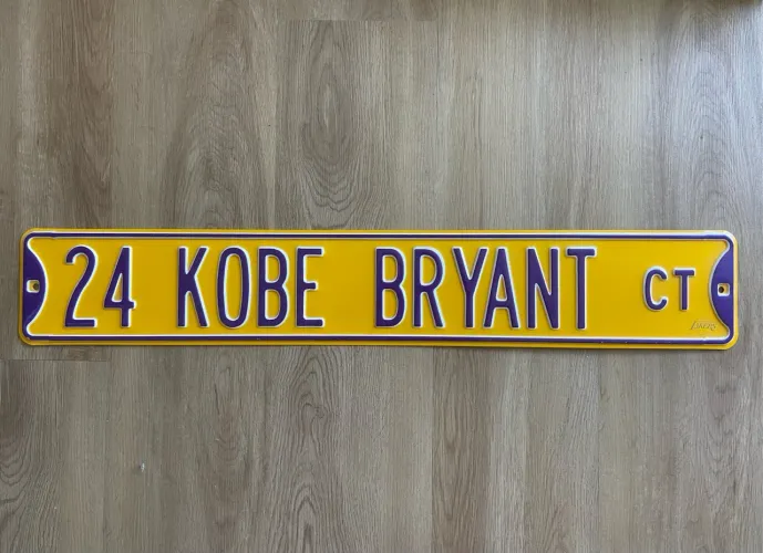 Placa decorativa Kobe Bryant