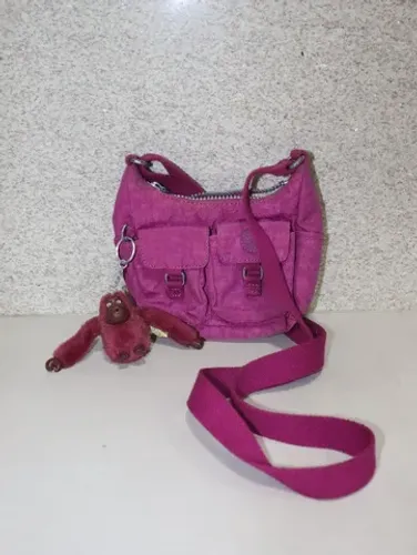 Bolsa transversal roxa Kipling original