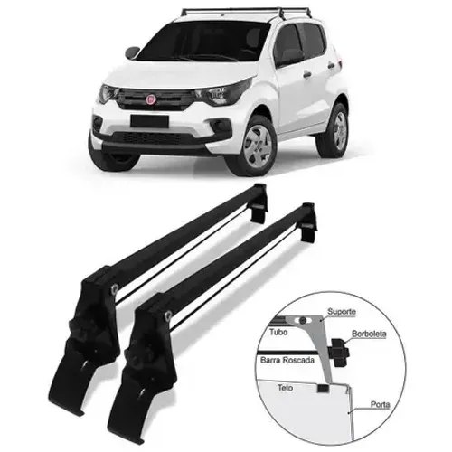 Rack De Teto Aço Fiat Mobi