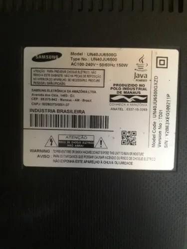 Samsung UN40JU6500G Fonte e Sinal (preços na descrição)
