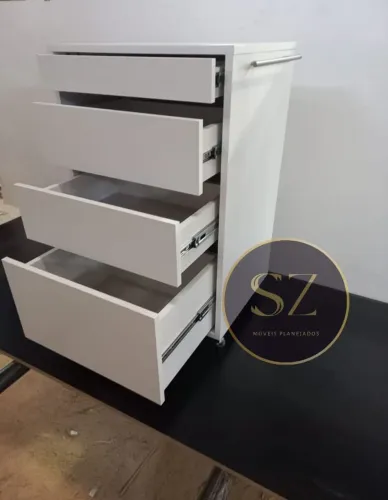 Gaveteiro Branco para Organização