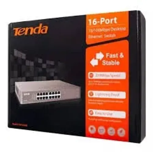 Switch 16 Portas Gigabit TEG1016D Ethernet 10/100/1000 Mbps - Tenda