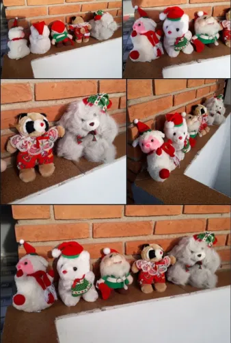 Coleção 5 Pelúcias de Natal FAVOR LER A DESCRIÇÃO!