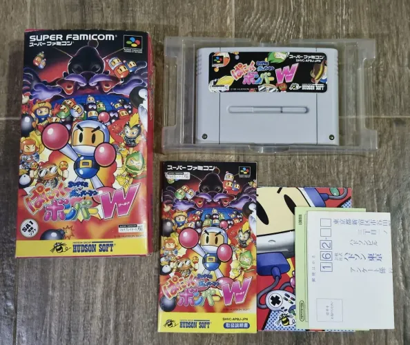 SUPER BOMBERMAN PANIC BOMBER W SUPER FAMICOM ORIGINAL 