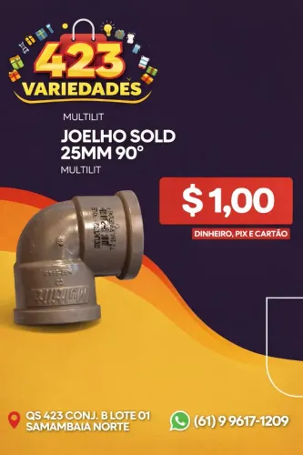 Joelho soldável 25mm 90°