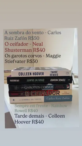 LIVROS SORTIDOS A VENDA
