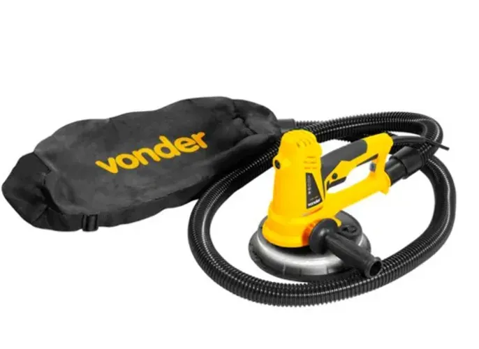 Lixadeira de Parede 750W com Luz de LED e Saco de Aspiração - Vonder