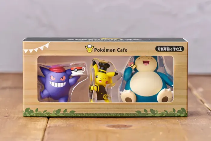 Coleção Pokémon Café Original: Miniaturas de Pikachu, Gengar e Snorlax