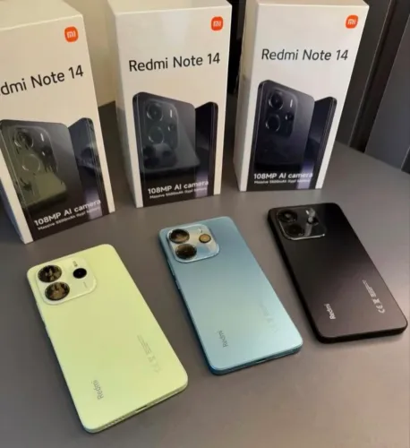 Redmi Note 14 - 108MP AI Camera + 256Gb/8Ram - Preto - Azul - Verde - Entregamos Grátis