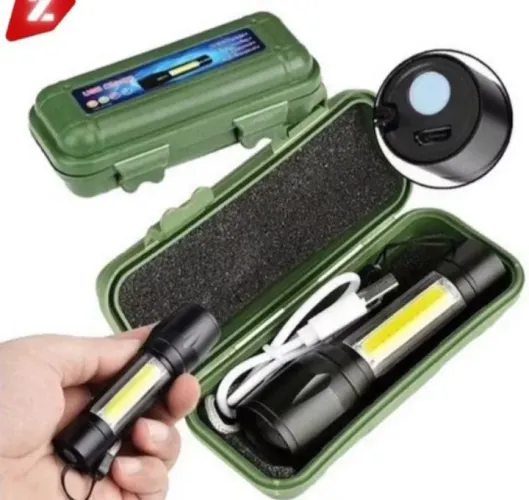 Lanterna LED Recarregável - Potência e Praticidade