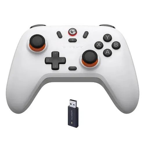 Controle Sem Fio Bluetooth Gamesir T4 Nova Lite, Branco, PC, Note, Android e Switch, Novo