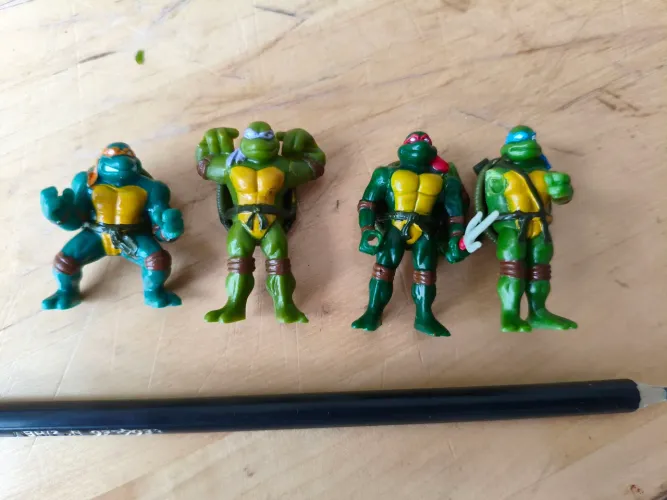 Mini Bonecos 4 Turtles anos 2000 Tartarugas Ninja 